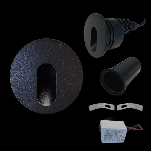 K.Light LED SMD Round Recessed Step Light
